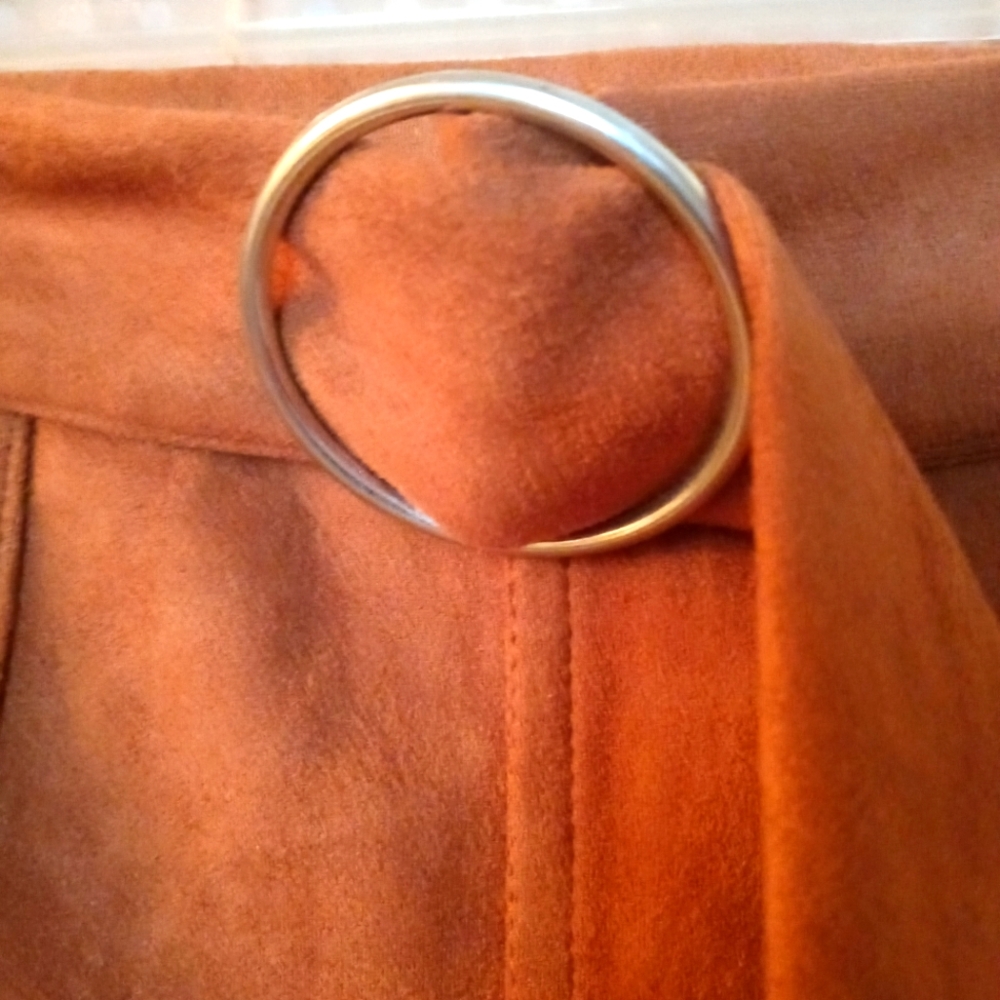 Ladies suede skirt